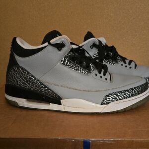 Jordan Gray and Black Sneakers